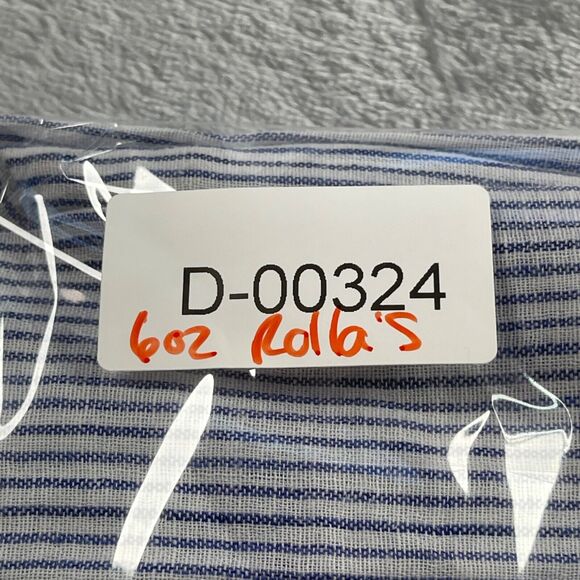 Rolla's Shirt Womens 10 Medium Blue Striped Slouchy Relaxed Button Down Cotton - Picture 15 of 16